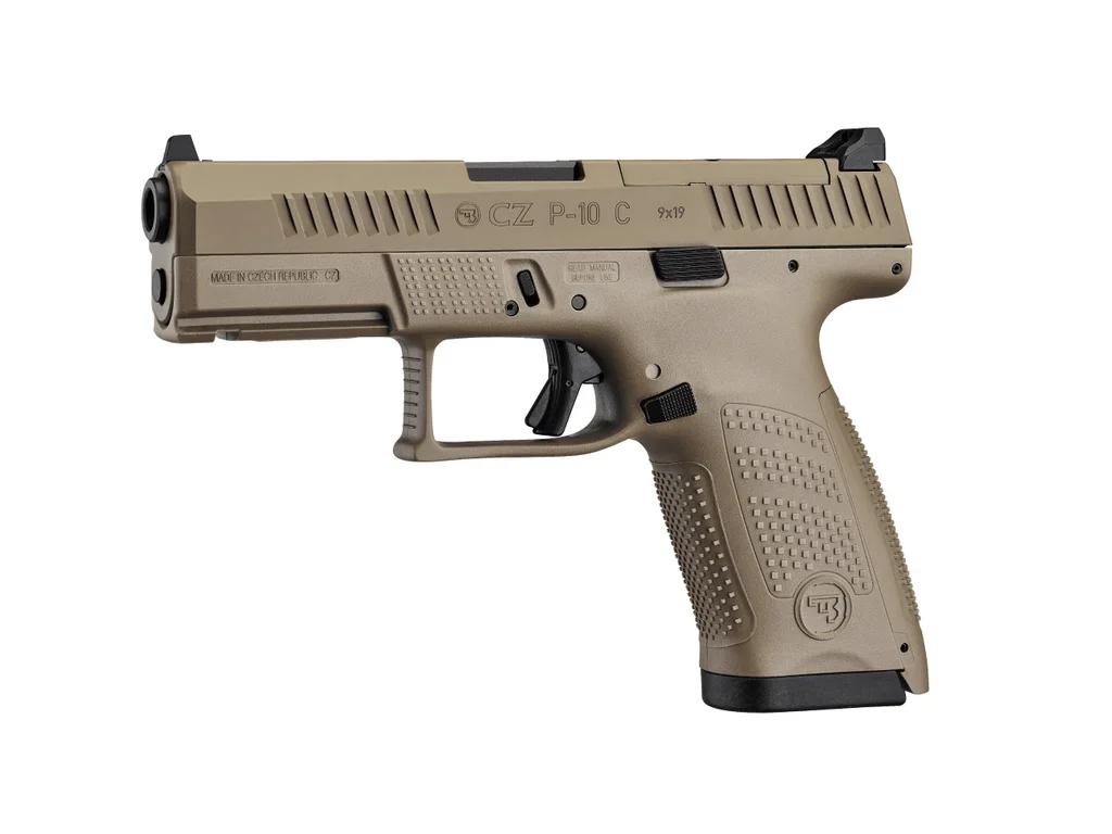 CZ P-10 C OR 9x19mm Luger, FDE Cerakote