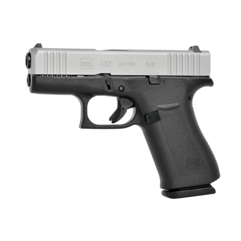 Glock 43X SILVER SLIDE, kal.: 9x19mm Luger