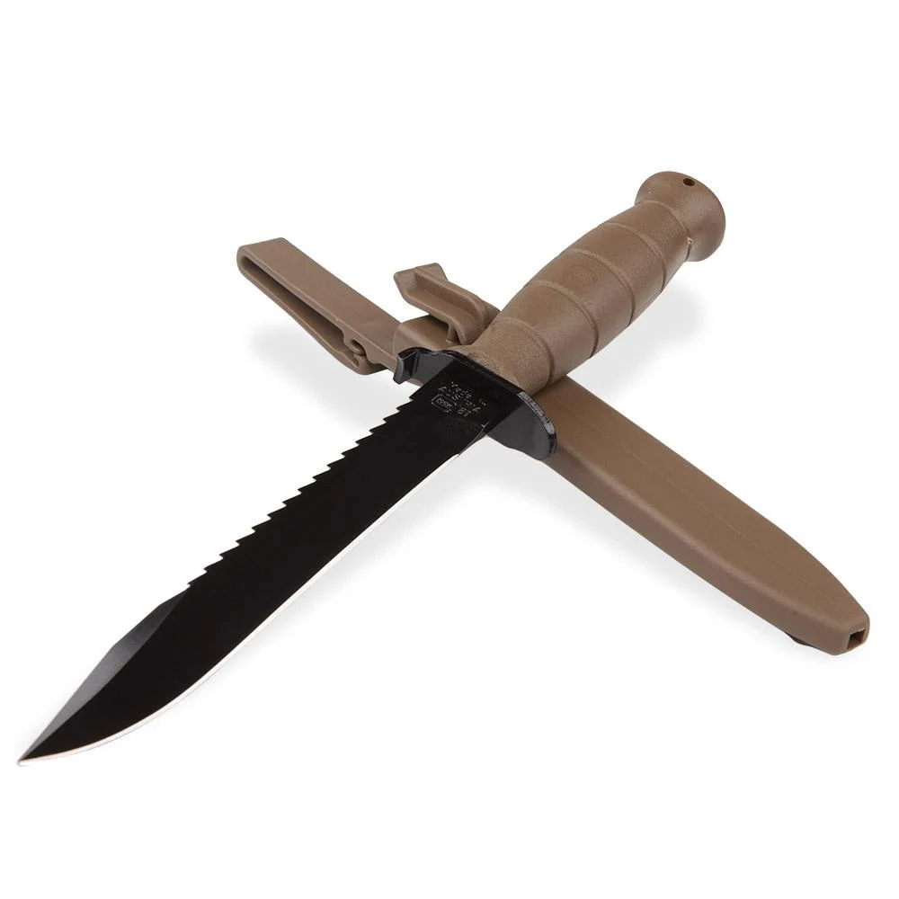 Nôž GLOCK Field Knife FM 81 s pílkou, dark earth