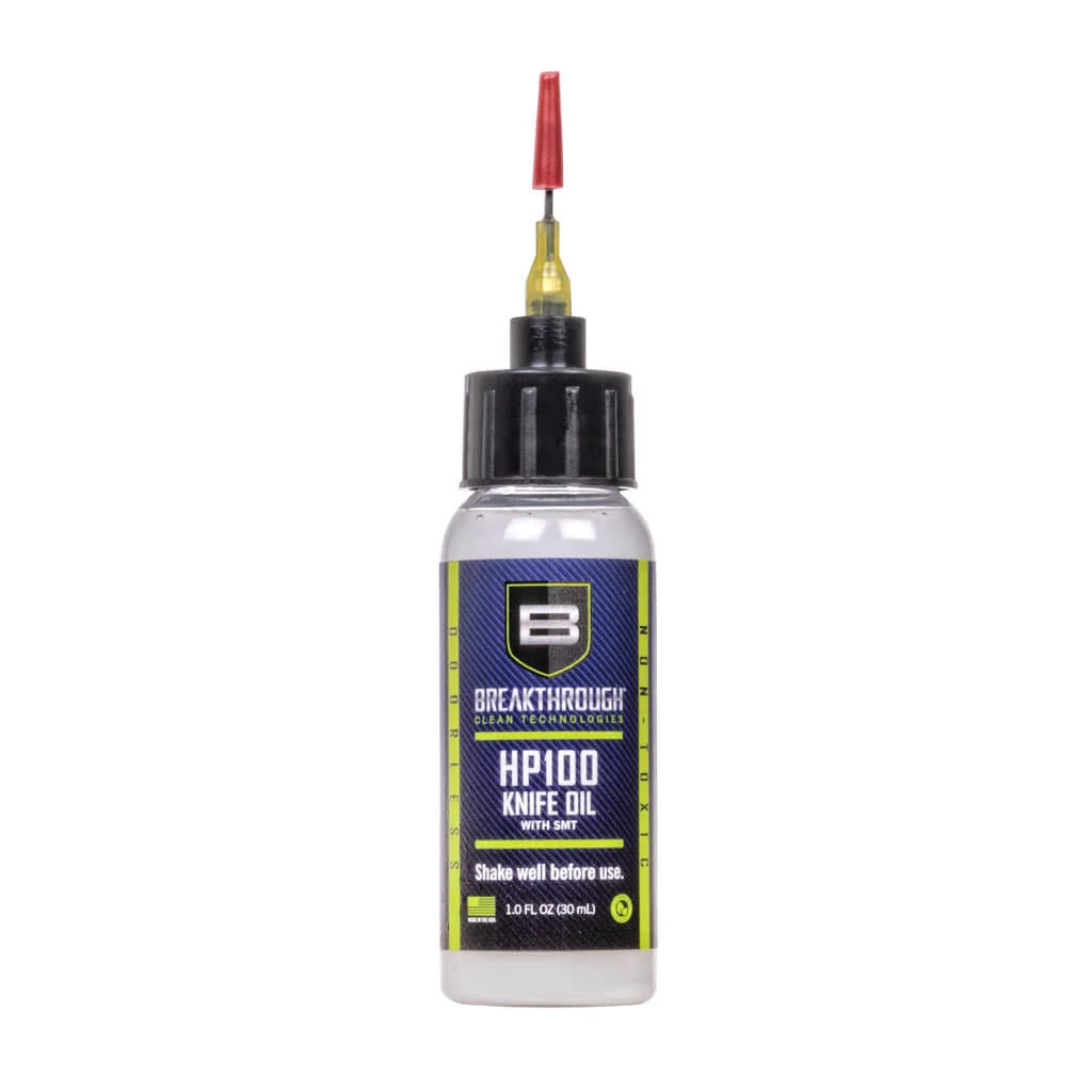 BREAKTHROUGH® BATTLE BORN HP100 KNIFE OIL – OLEJ NA NOŽE 0,67OZ 20ML – IHLOVÝ APLIKÁTOR