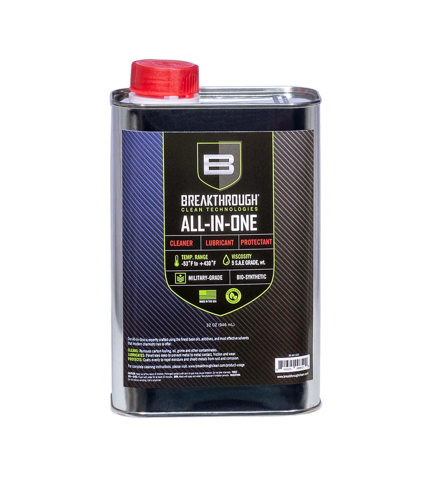 BREAKTHROUGH® ALL-IN-ONE (CLP) – ČISTÍ, MAŽE A CHRÁNI 32OZ 946ML PLECHOVKA