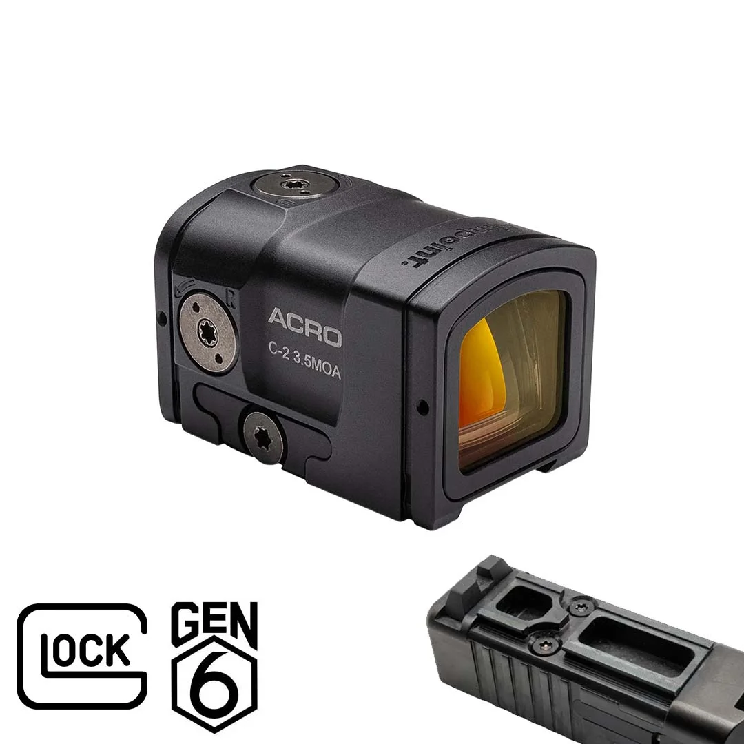 Kolimátor Aimpoint Acro C-2, 3.5 MOA, Black + montážna platnička Taco Wraps ACRO/MPS Glock Gen6