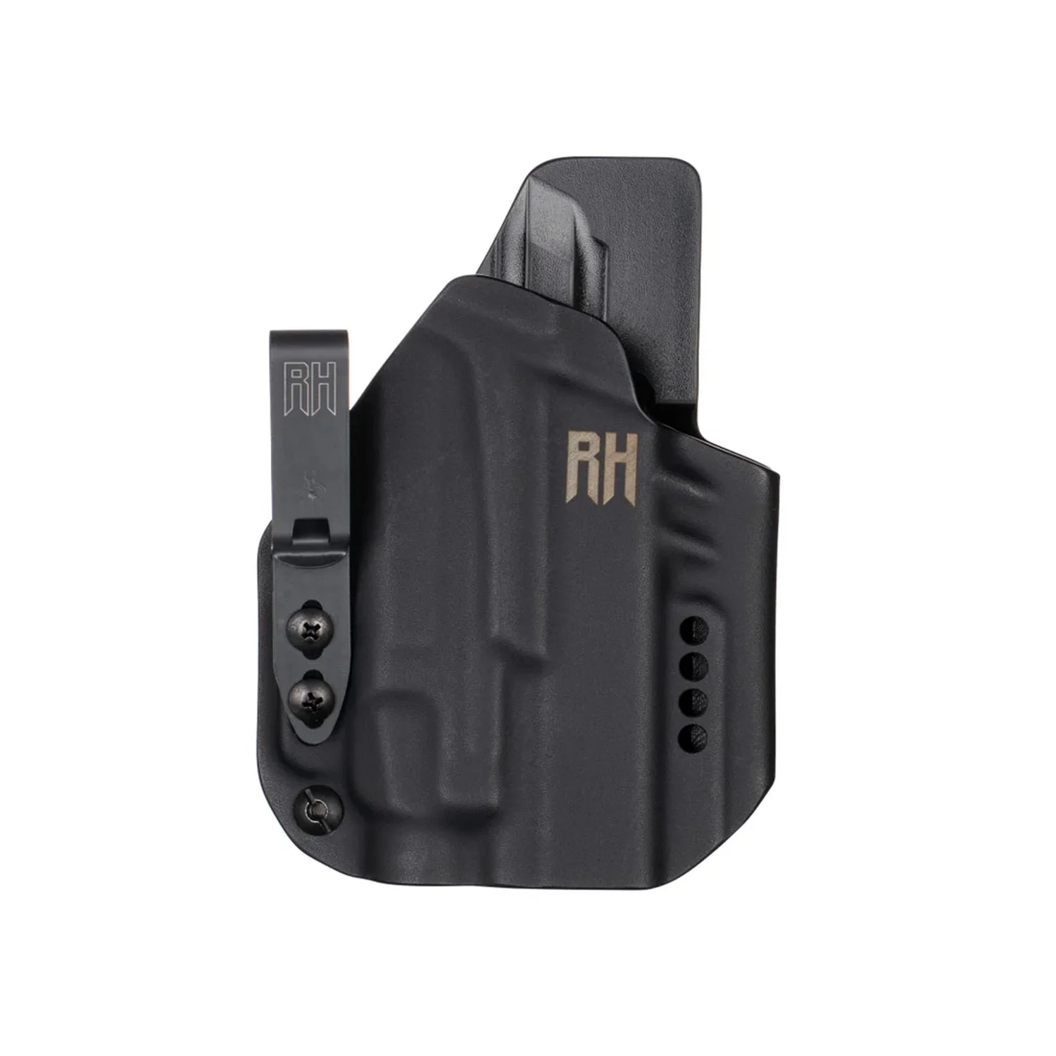 CROCY – Vnútorné appendixové kydexové puzdro pre Glock 19 Gen3–6 / Glock 19X/45 + Streamlight TLR-7 HL-X – čierne / pravák